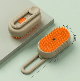 CEPILLO MULTIFUNCIONAL VAPOROSO, AUTOLIMPIANTE DE CABELLO PARA MASCOTAS